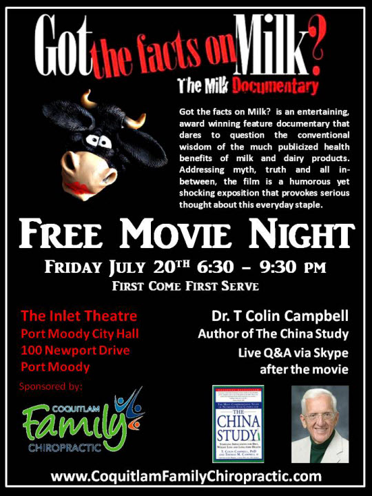 Milk Documentary Night at Coquitlam Family Chiropractic - Got the facts on Milk?